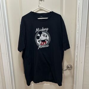 Disney Black and White Mickey Mouse Men's Tee